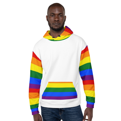 Sudadera con capucha LGBTQ+ Bandera del Orgullo Arco Iris