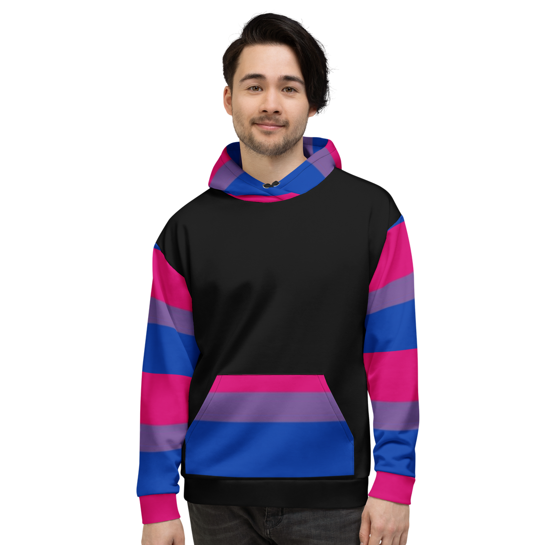 Sudadera con capucha Bandera del Orgullo Bisexual