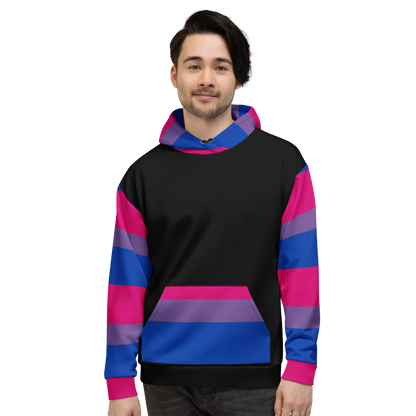 Sudadera con capucha Bandera del Orgullo Bisexual