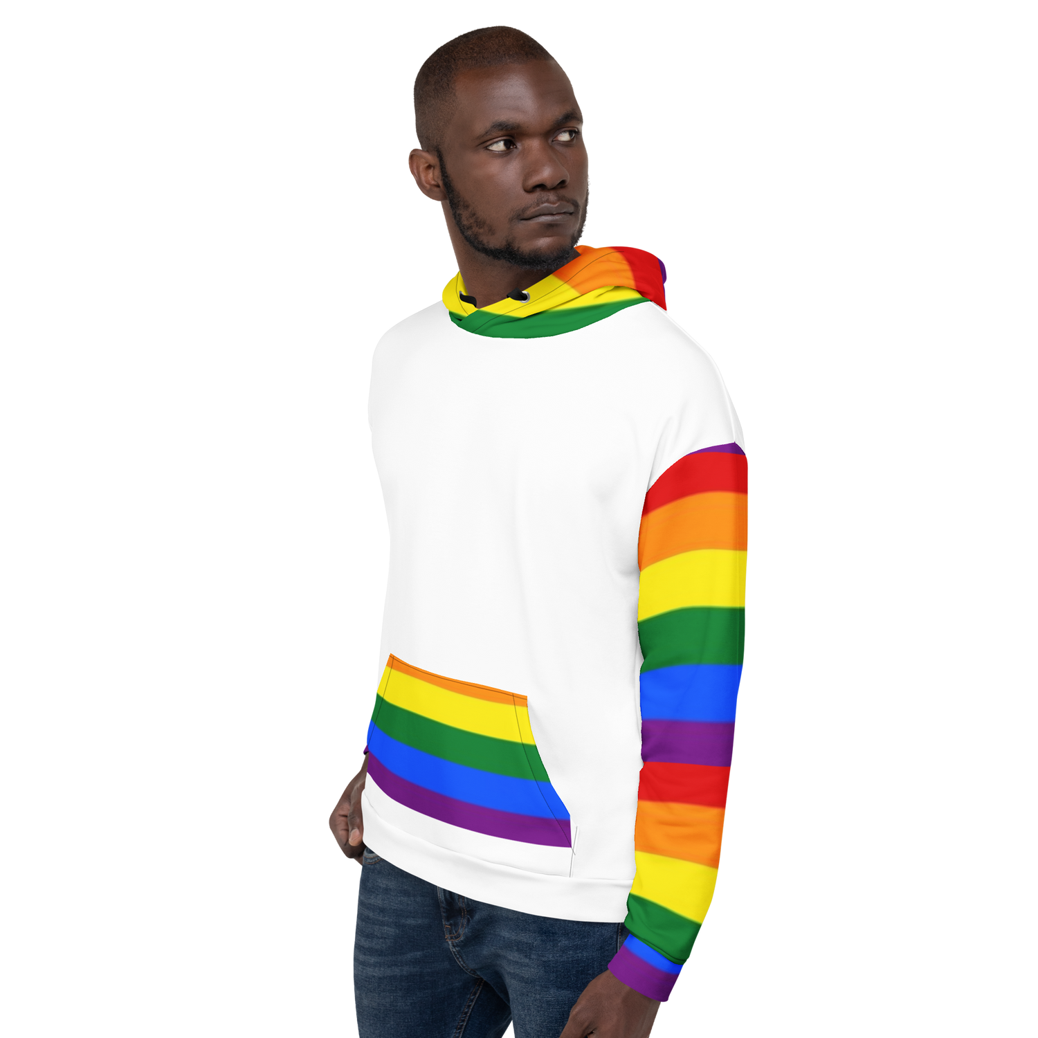 Sudadera con capucha LGBTQ+ Bandera del Orgullo Arco Iris