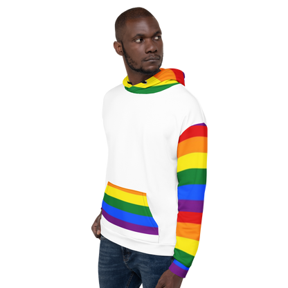 Sudadera con capucha LGBTQ+ Bandera del Orgullo Arco Iris