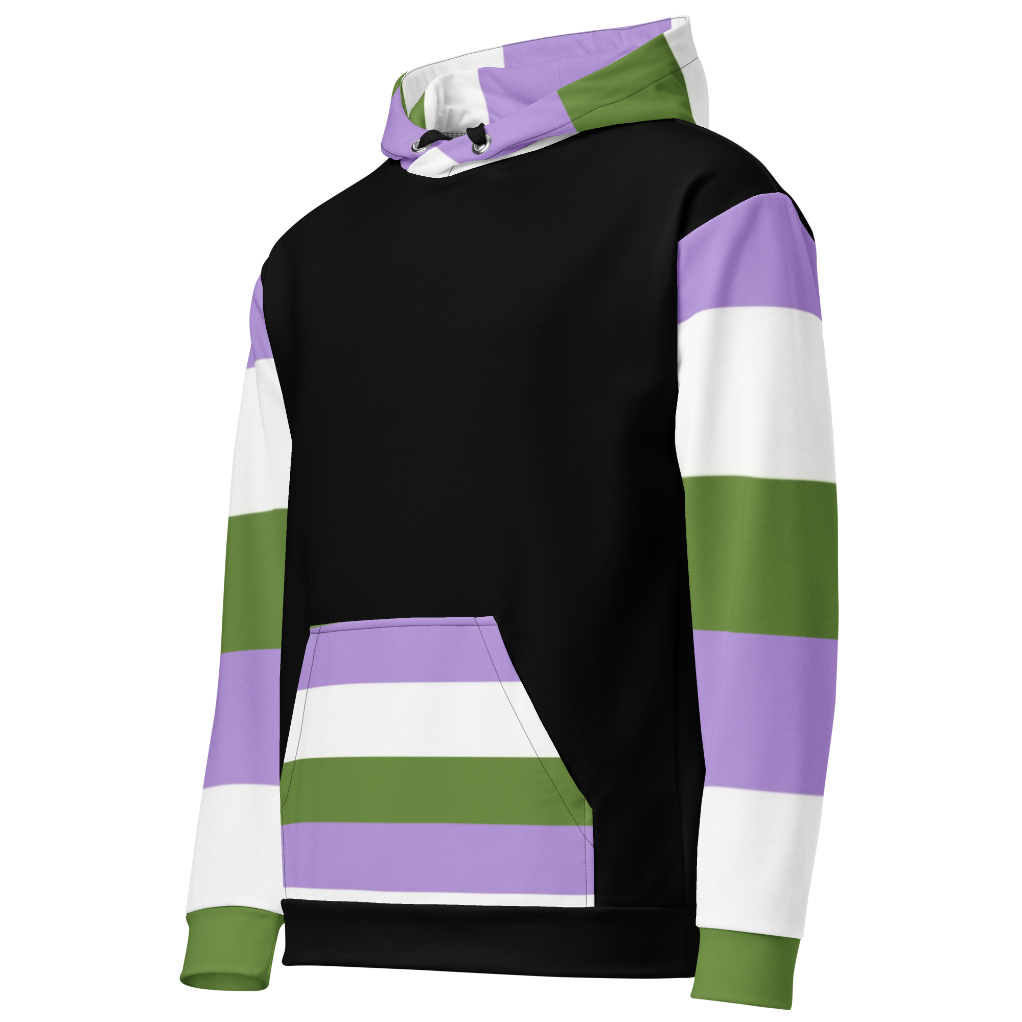 Sudadera con capucha Bandera del orgullo Genderqueer