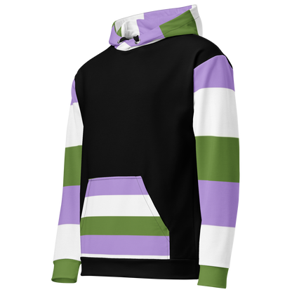 Sudadera con capucha Bandera del orgullo Genderqueer