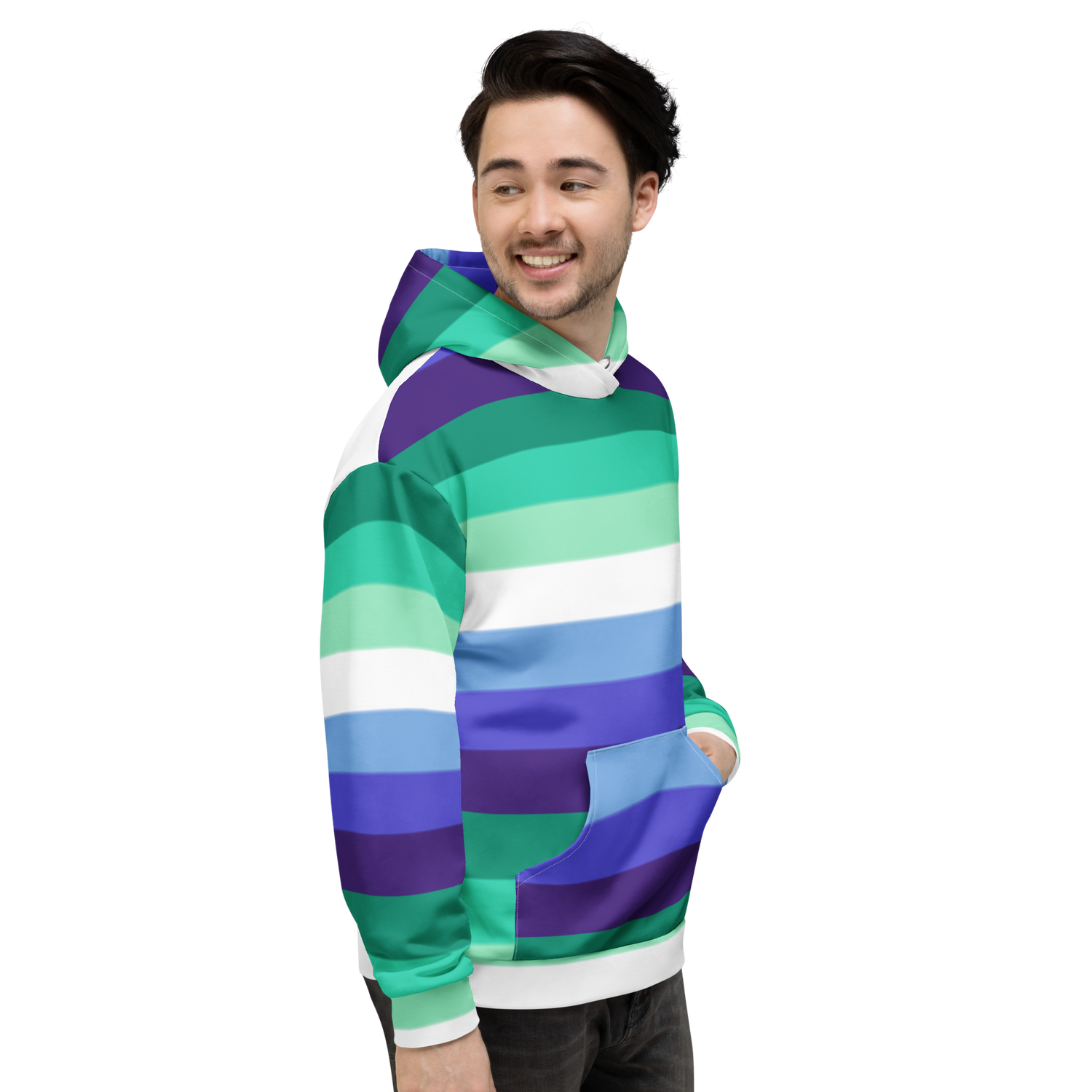 Bandeira do orgulho gay com capuz