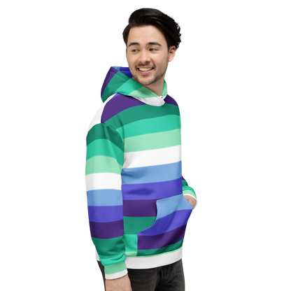 Bandeira do orgulho gay com capuz