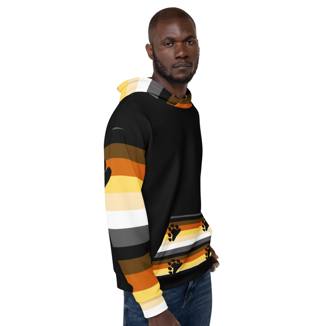 Sudadera con capucha Bandera del orgullo de la Hermandad del Oso