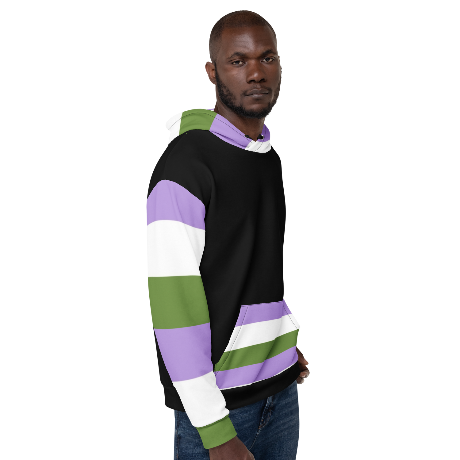 Sudadera con capucha Bandera del orgullo Genderqueer