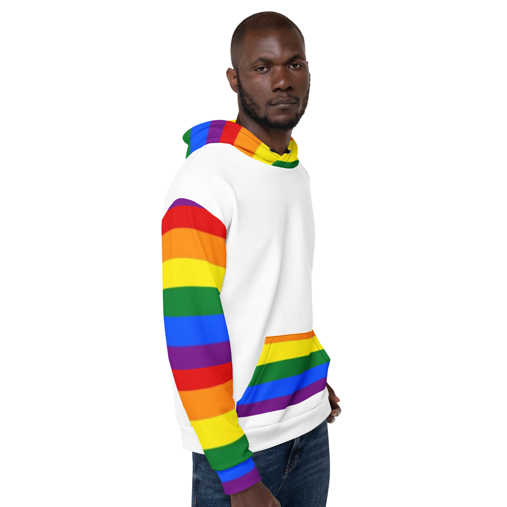 Sudadera con capucha LGBTQ+ Bandera del Orgullo Arco Iris