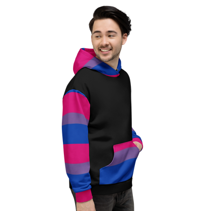 Sudadera con capucha Bandera del Orgullo Bisexual
