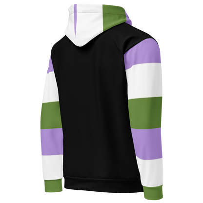 Sudadera con capucha Bandera del orgullo Genderqueer