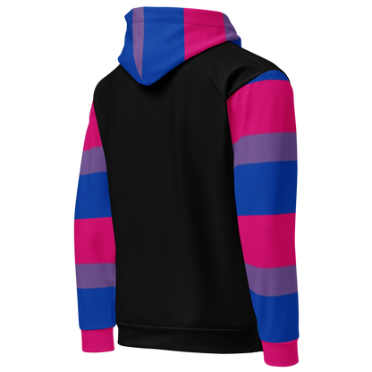 Sudadera con capucha Bandera del Orgullo Bisexual