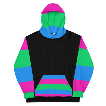 Polysexual Pride Flag Hoodie – Bright, Inclusive &amp; Sustainable Statement Wear