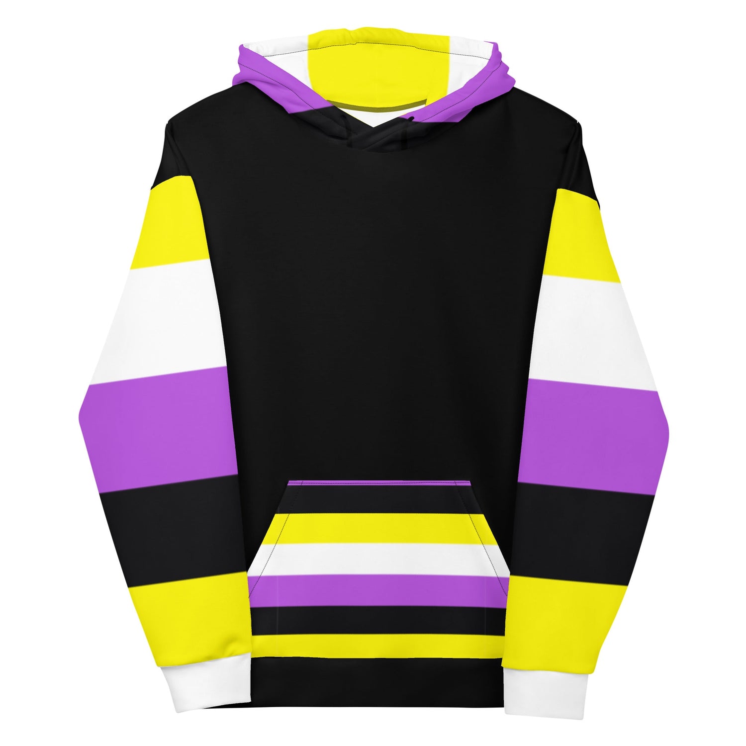 Non-Binary Pride Flag Hoodie – Soft, Sustainable &amp; Inclusive Pridewear