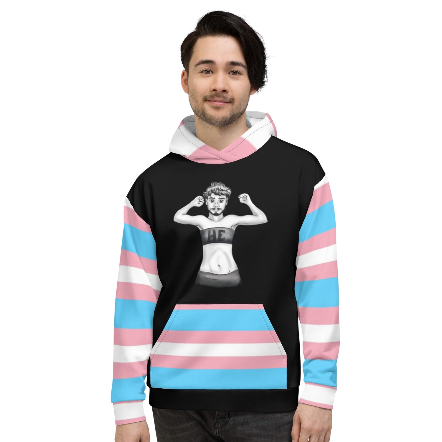 Hoodie – Gender Identity Pride Flag | Inclusive Gender-Neutral Pride Hoodie