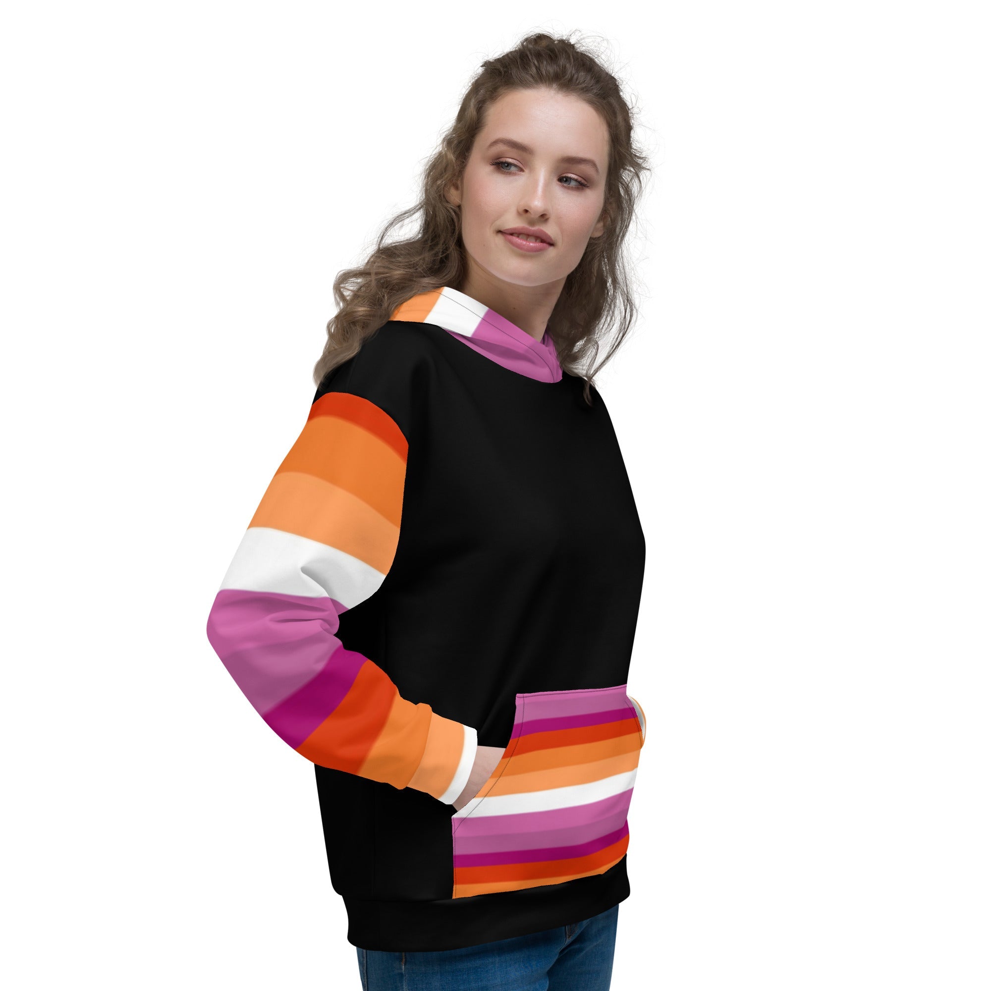 Hoodie – Sapphic Pride Flag | Inclusive Gender-Neutral Pride Hoodie