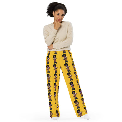 Intersex Pride Flag Wide-Leg Trousers – Comfortable, Colourful, and Inclusive Statement Wear