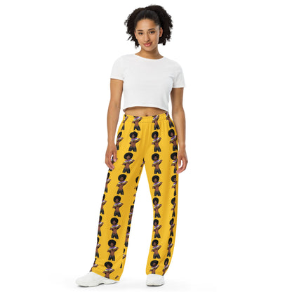 Intersex Pride Flag Wide-Leg Trousers – Comfortable, Colourful, and Inclusive Statement Wear