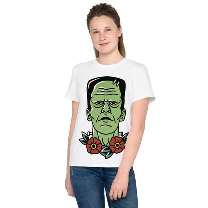 Camiseta juvenil cuello redondo frankenstein