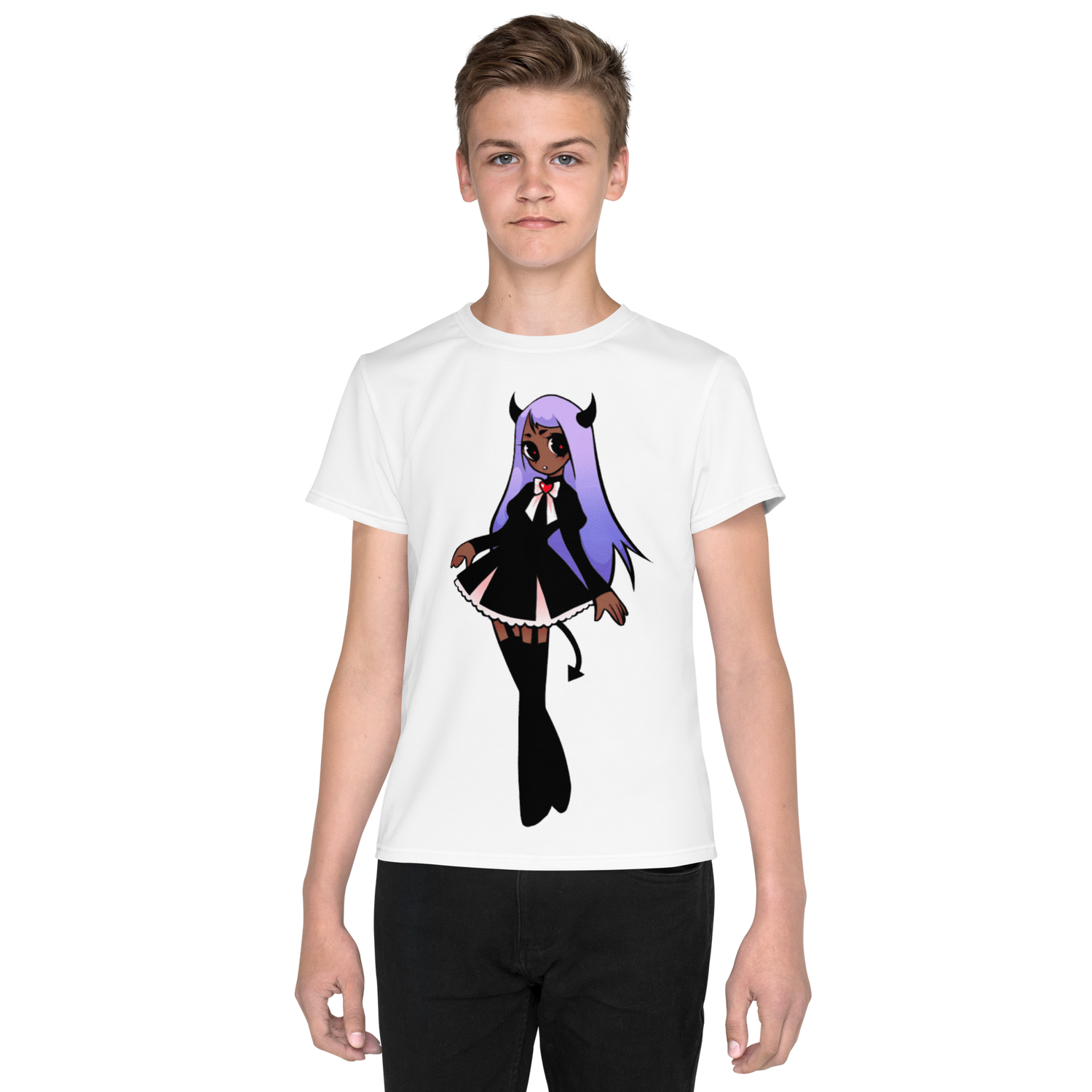 Camiseta juvenil cuello redondo Viuda negra
