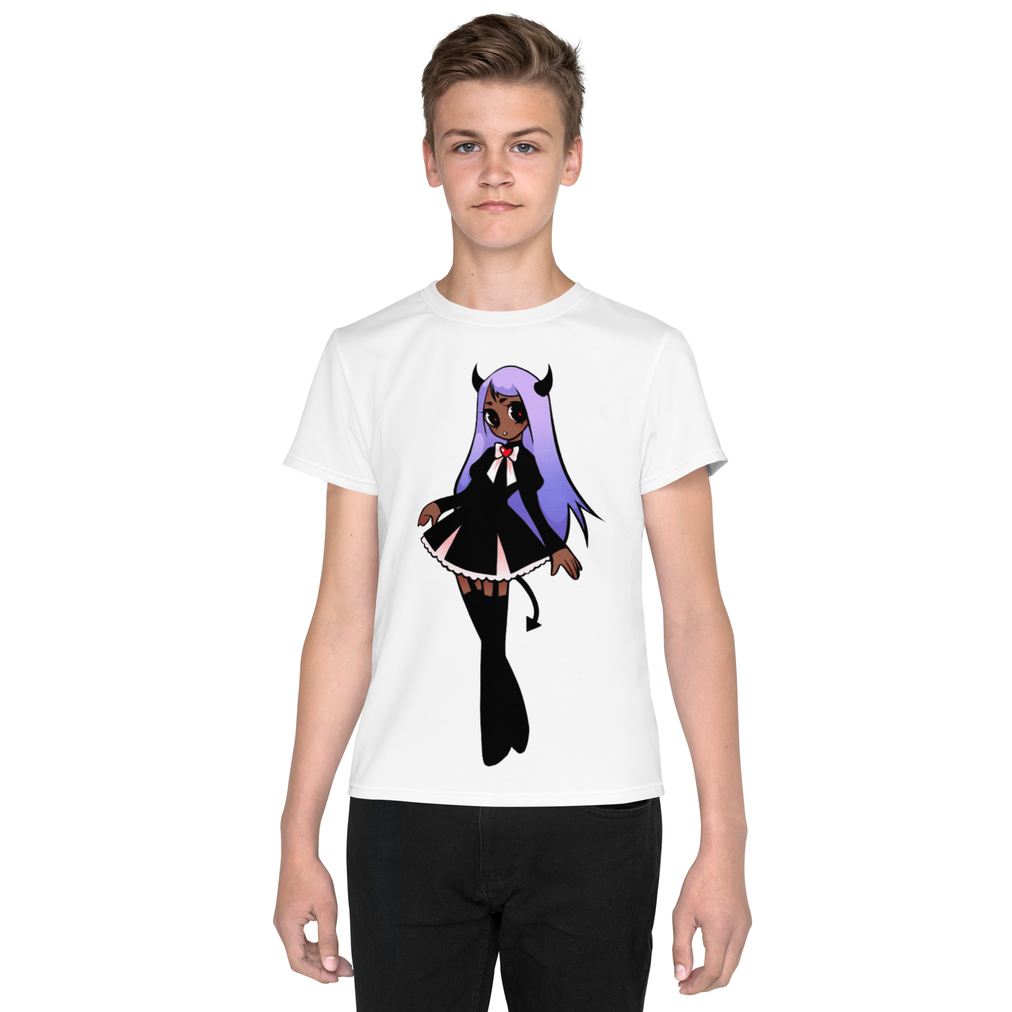 Camiseta juvenil cuello redondo Viuda negra