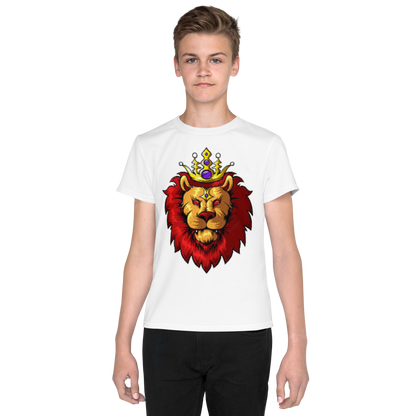 Camiseta juvenil com gola redonda Lion King
