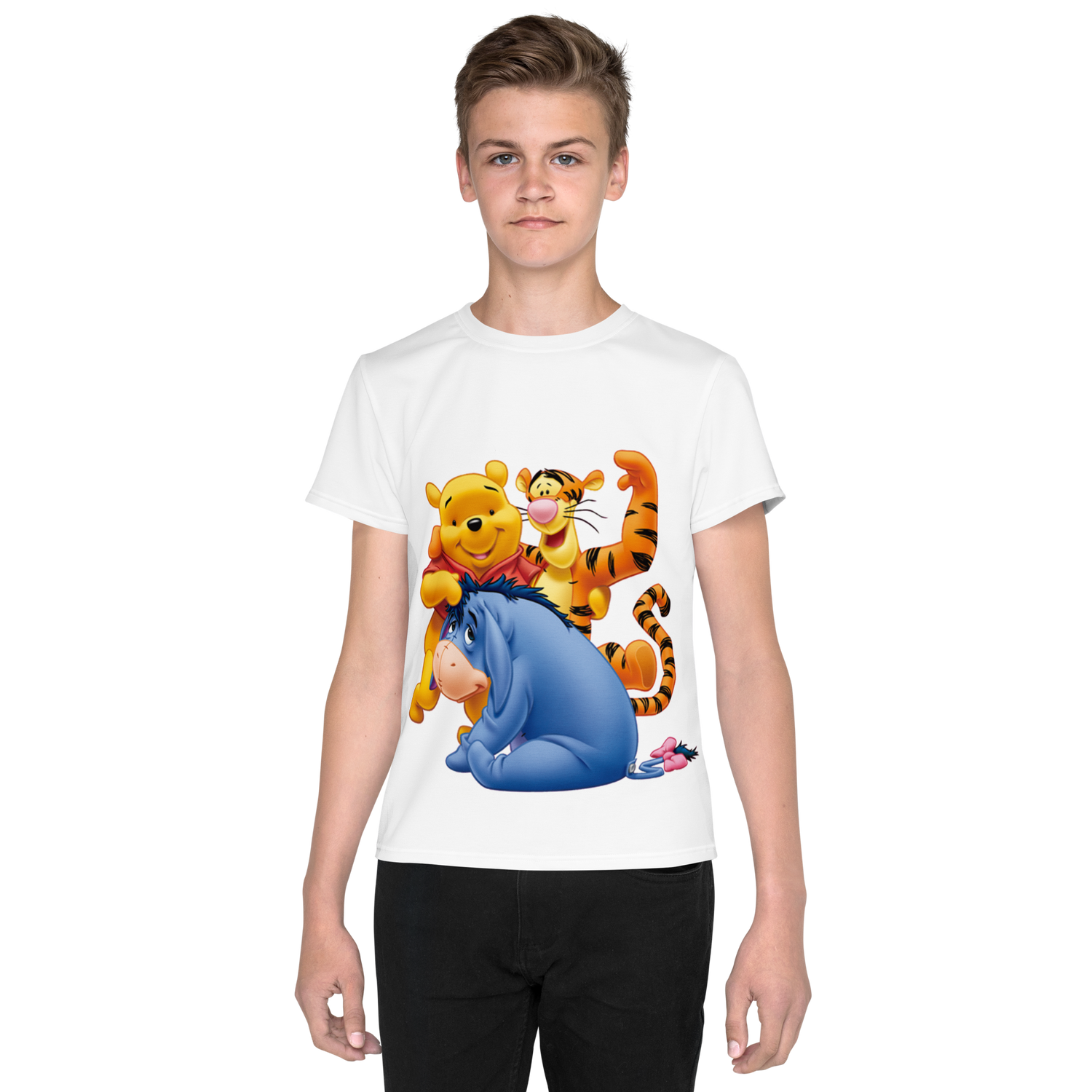 Camiseta juvenil cuello redondo timao y pumba