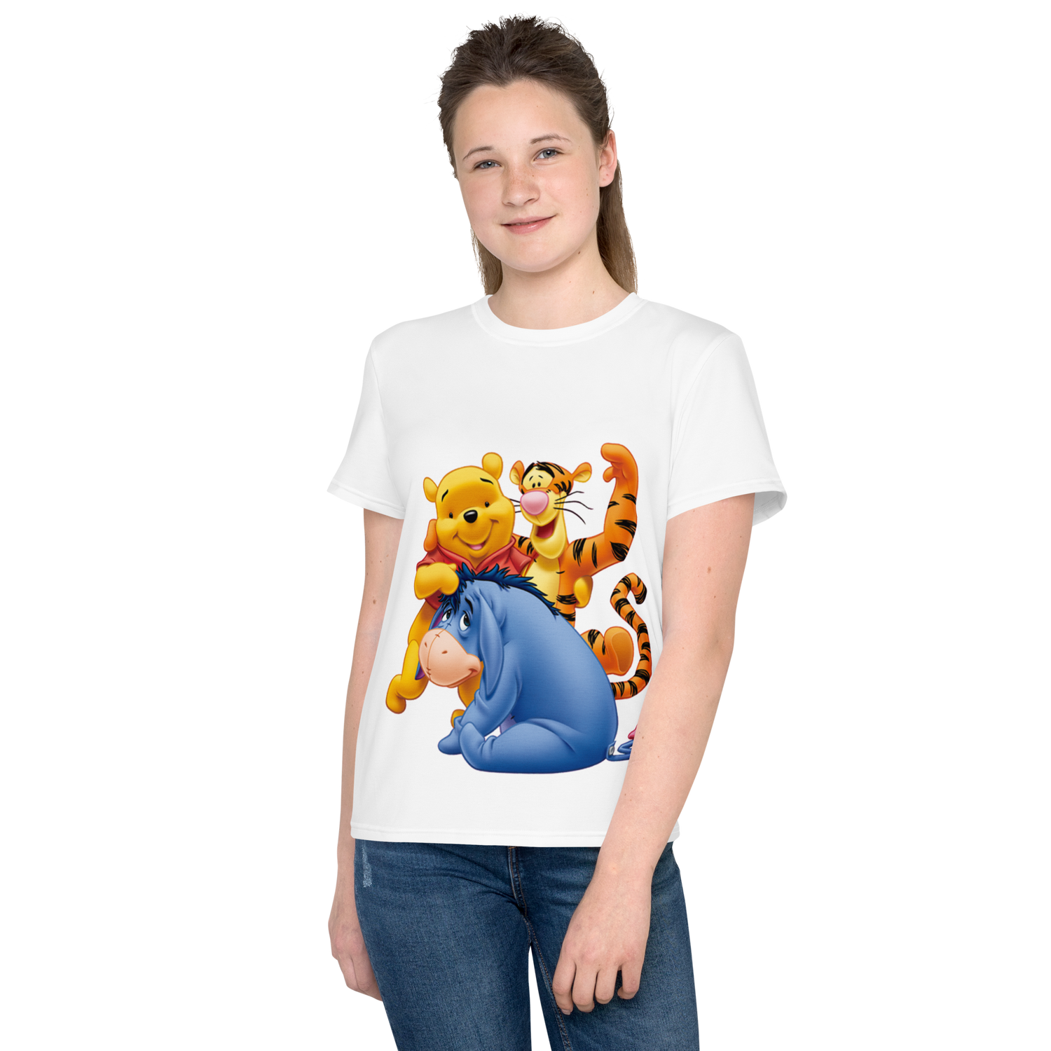 Camiseta juvenil cuello redondo timao y pumba