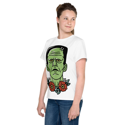 Camiseta juvenil cuello redondo frankenstein