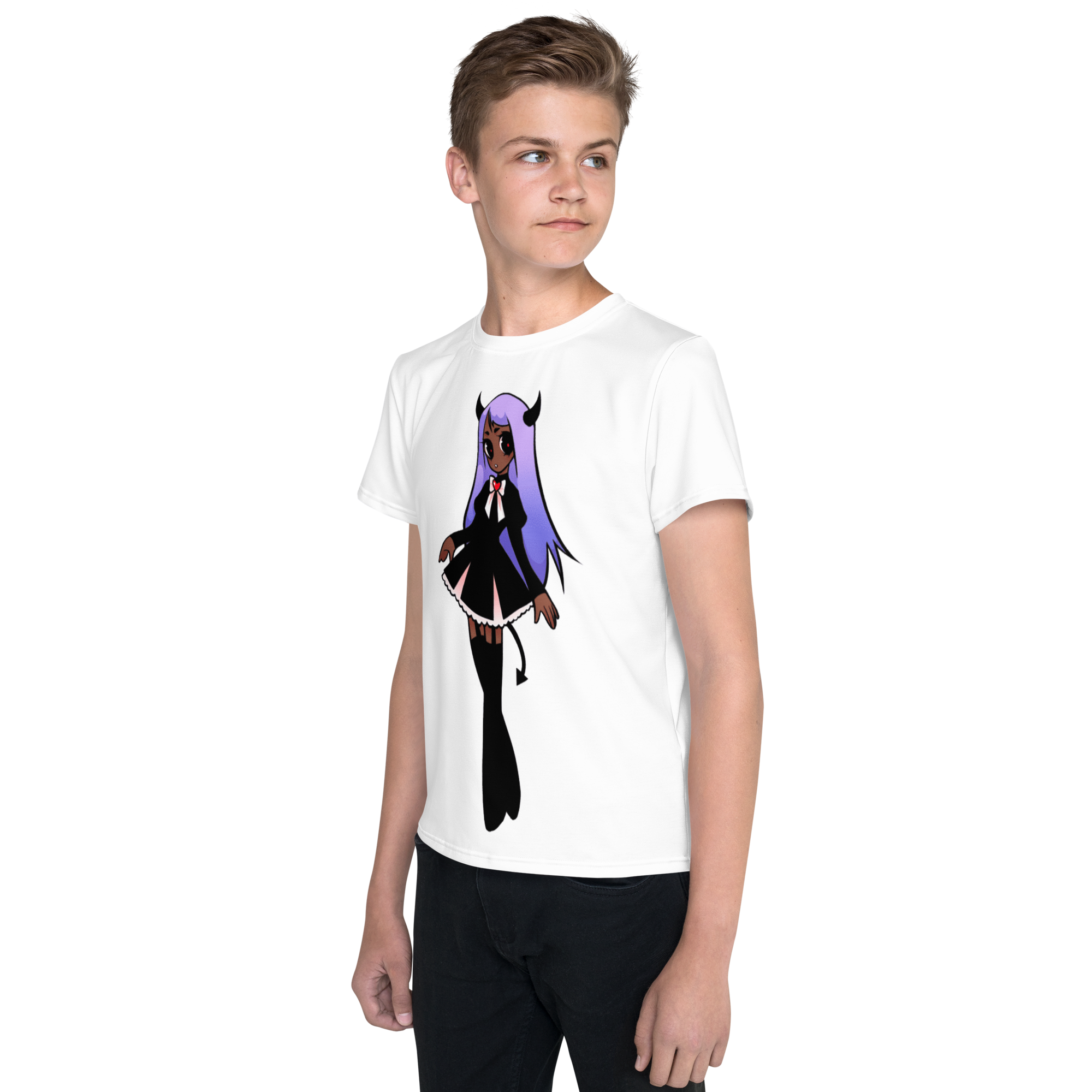 Camiseta juvenil cuello redondo Viuda negra