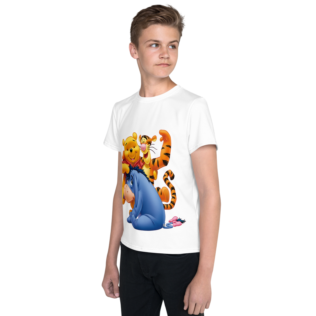 Camiseta juvenil cuello redondo timao y pumba
