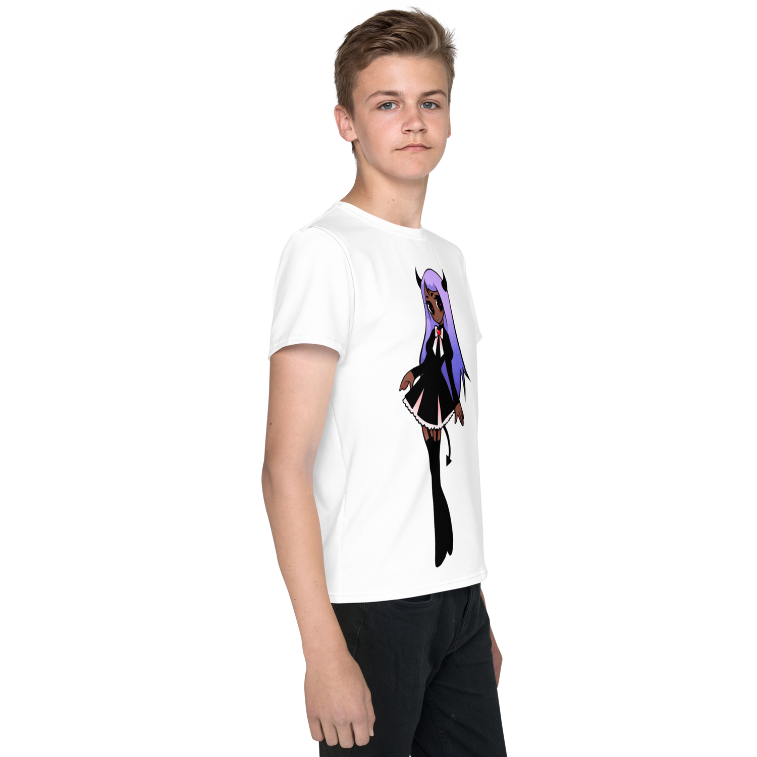 Camiseta juvenil cuello redondo Viuda negra