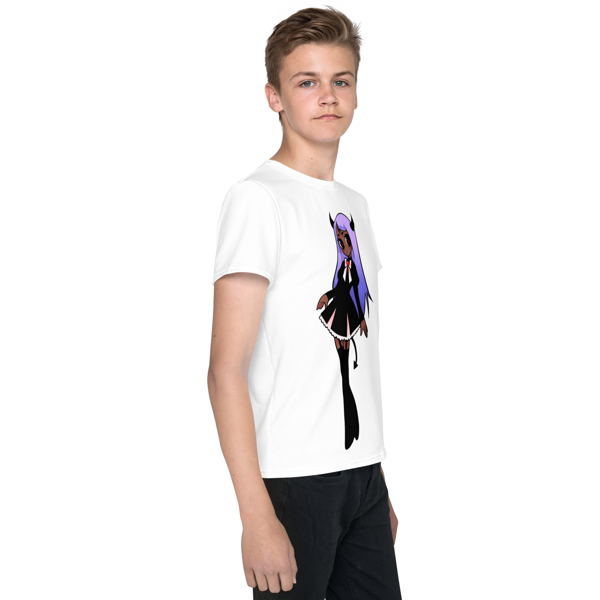 Camiseta juvenil cuello redondo Viuda negra