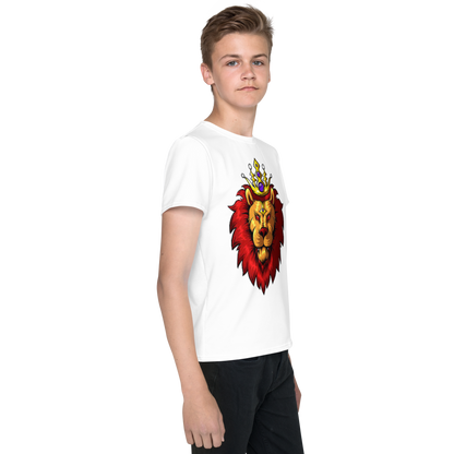 Camiseta juvenil com gola redonda Lion King