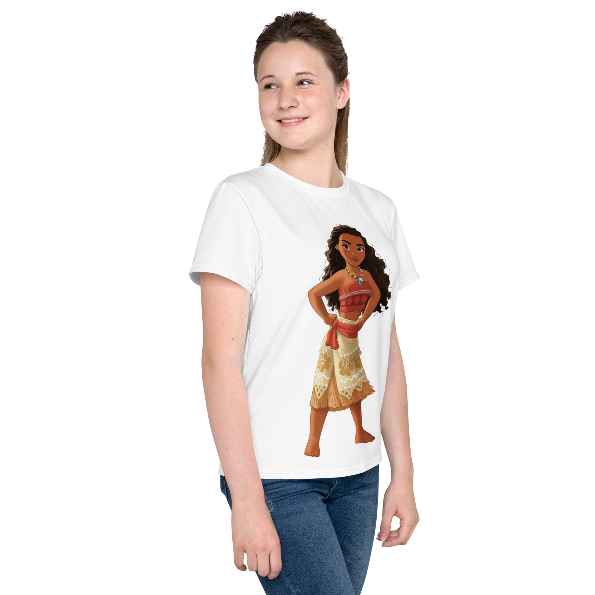 Camiseta juvenil cuello redondo Moana