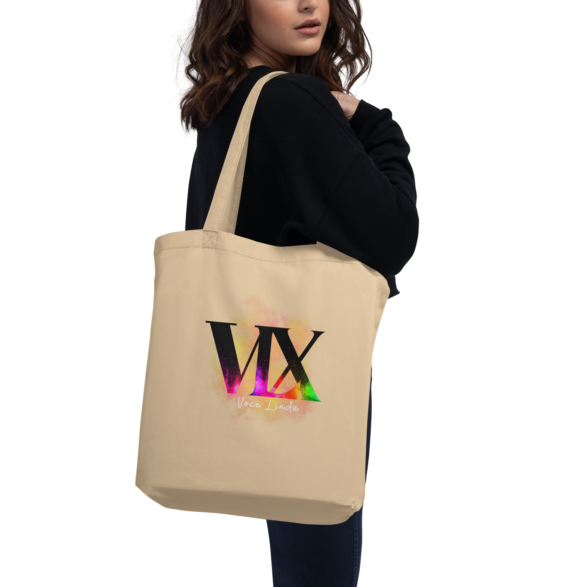 Eco Tote Bag – “Call Me They/Them” Pronoun Print | Organic Cotton Reusable Bag | Voce Lindx
