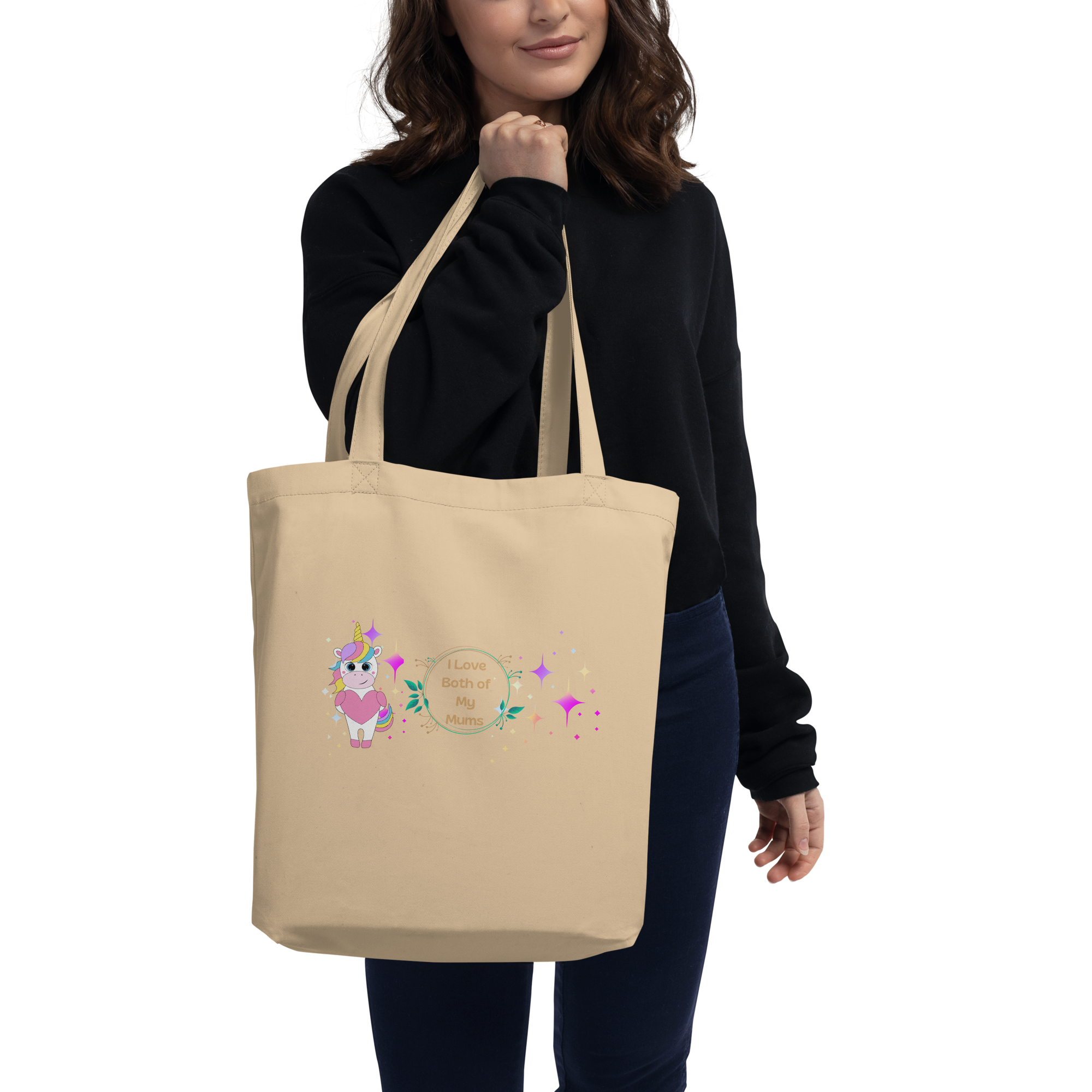 Eco Tote Bag – “Call Me They/Them” Pronoun Print | Organic Cotton Reusable Bag | Voce Lindx