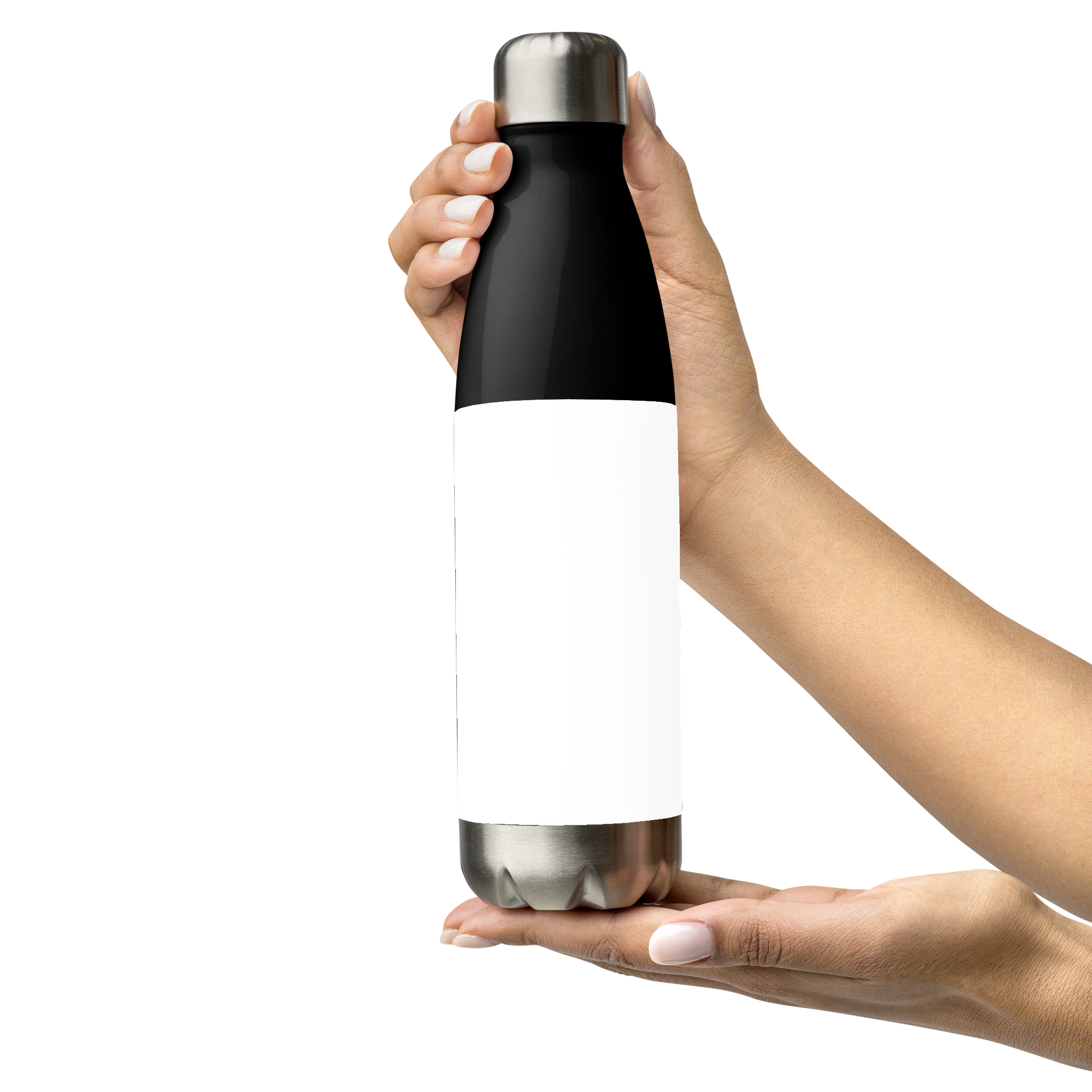 Botella de agua de acero inoxidable Bandera recta de aliado