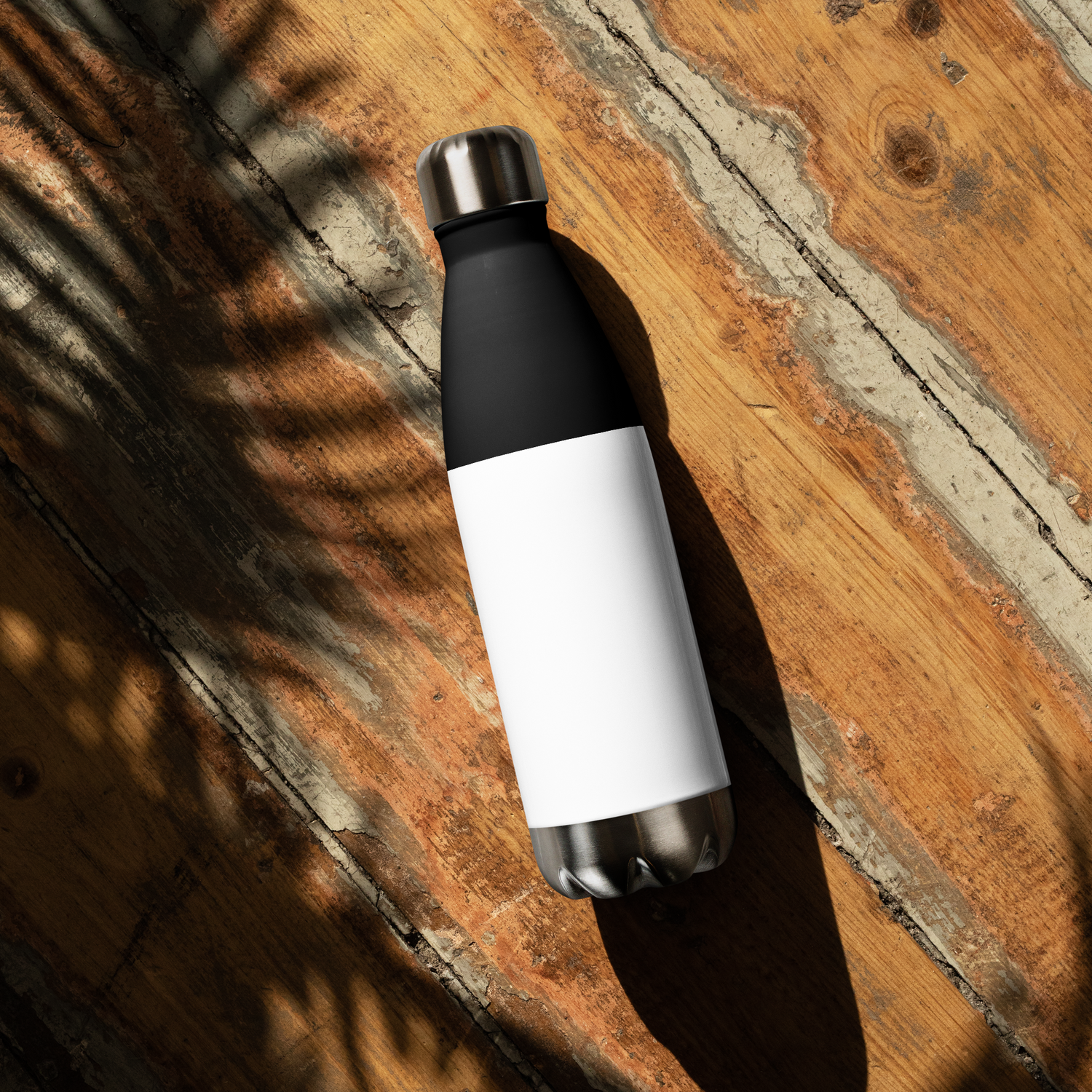 Botella de agua de acero inoxidable Bandera recta de aliado
