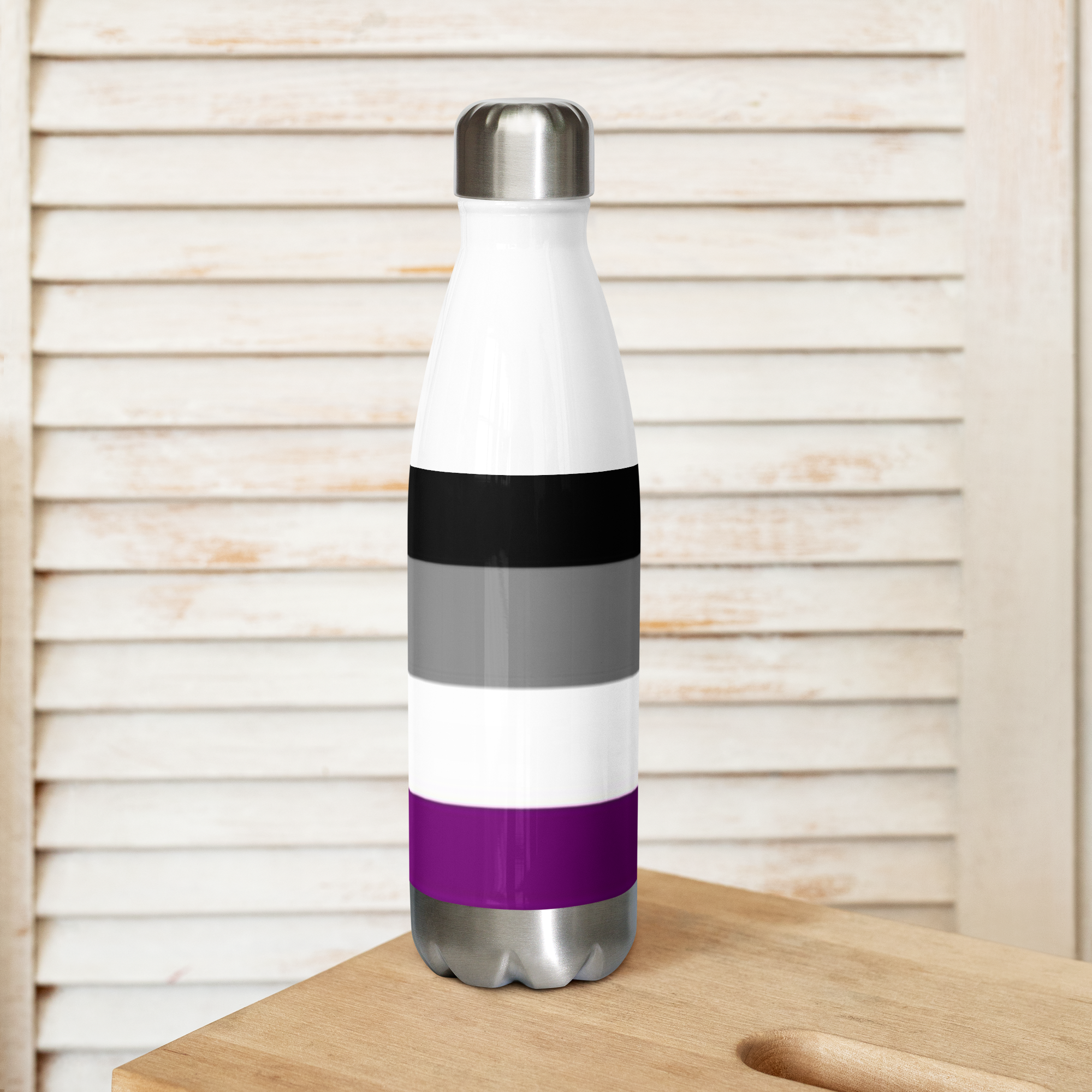 VOCE LINDX Asexual Flag Stainless Steel Water Bottle – 500 ml Vacuum-Insulated, Leak-Proof, Colourful Design