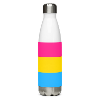 Garrafa de água de aço inoxidável Bandeira Pansexual
