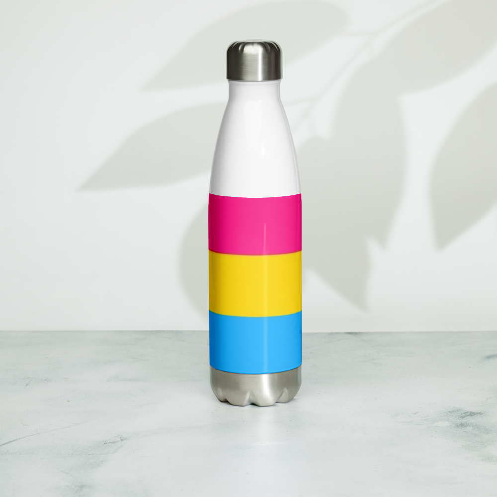 Garrafa de água de aço inoxidável Bandeira Pansexual
