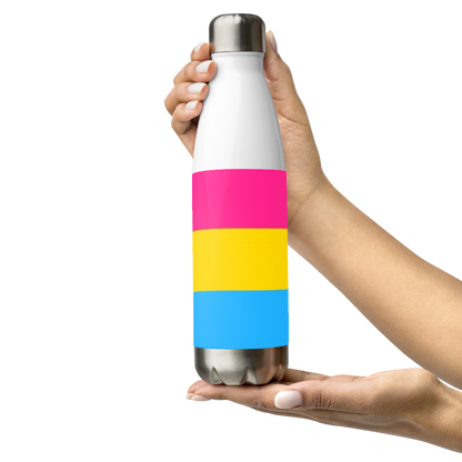 Garrafa de água de aço inoxidável Bandeira Pansexual