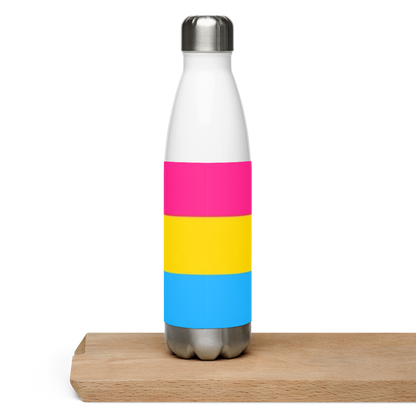 Garrafa de água de aço inoxidável Bandeira Pansexual