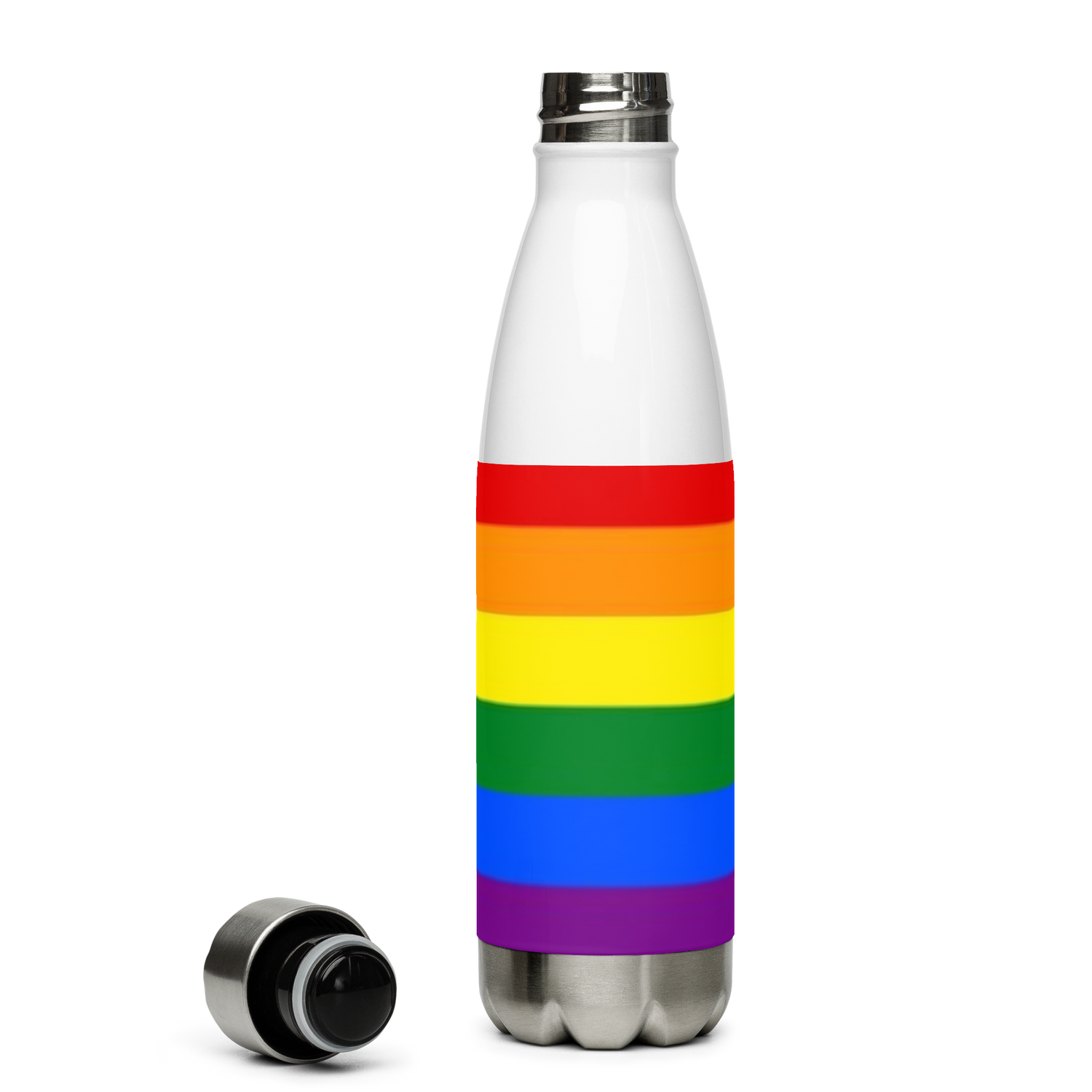 Botella de Agua de Acero Inoxidable LGBTQIA+ 6 colores