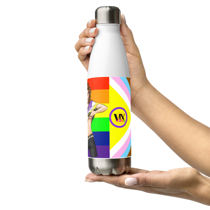 Garrafa de água de aço inoxidável Orgulho Intersex-inclusivo, Orgulho não binário O gênero acabou