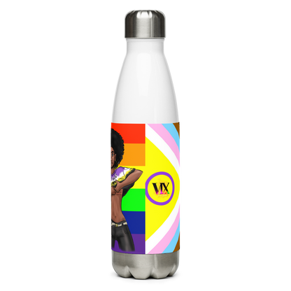 Botella de agua de acero inoxidable No binario y Orgullo Intersexual-Inclusivo