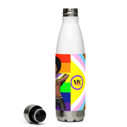 Botella de agua de acero inoxidable No binario y Orgullo Intersexual-Inclusivo