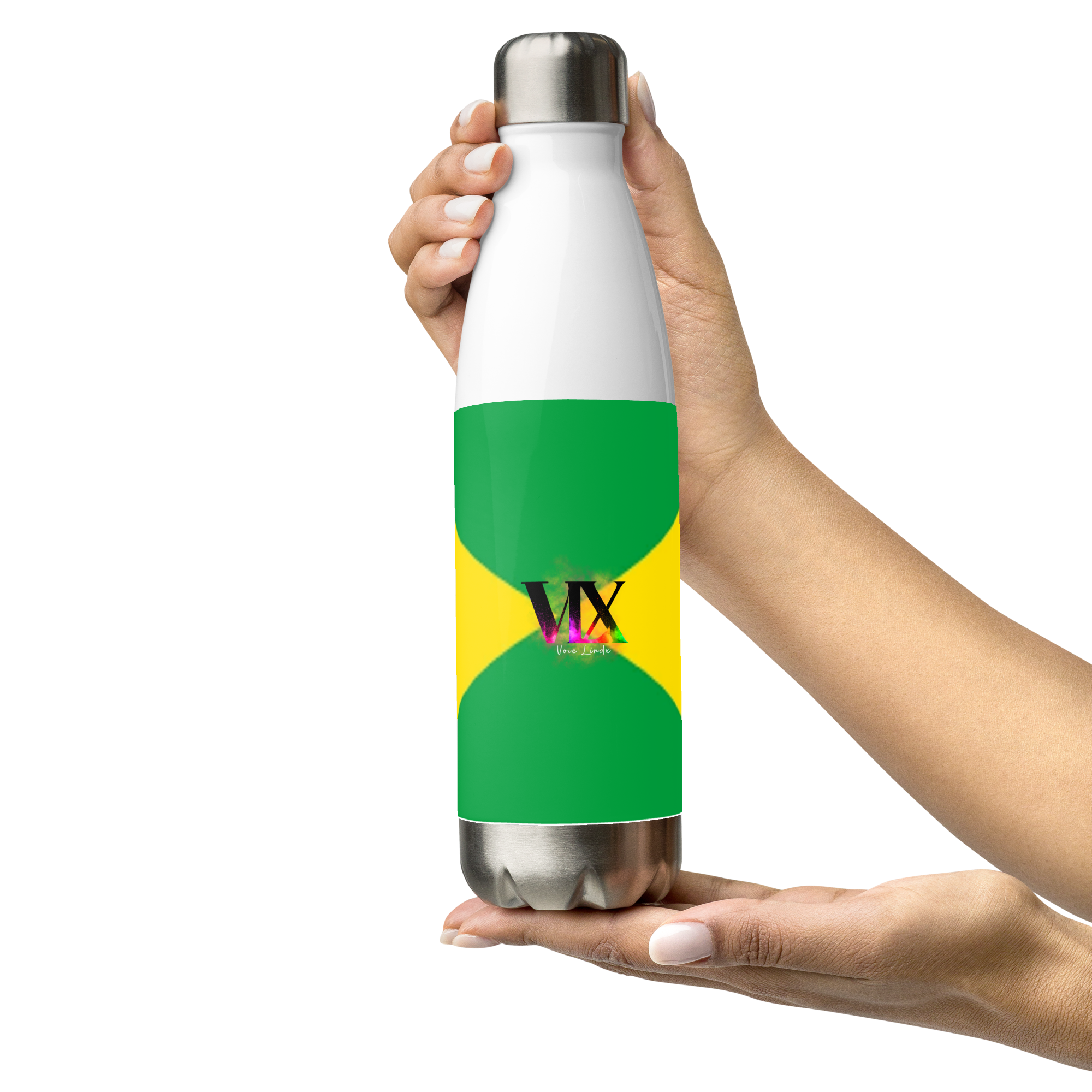Botella de agua de acero inoxidable Bandera de Brasil