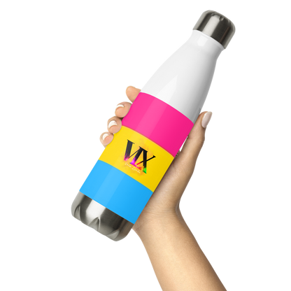 Garrafa de água de aço inoxidável Bandeira Pansexual