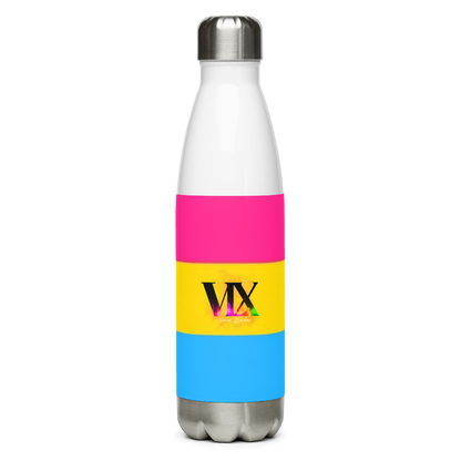 Garrafa de água de aço inoxidável Bandeira Pansexual